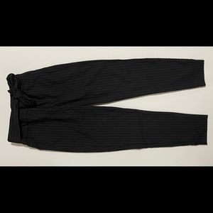 Striped dress pants with a belt!